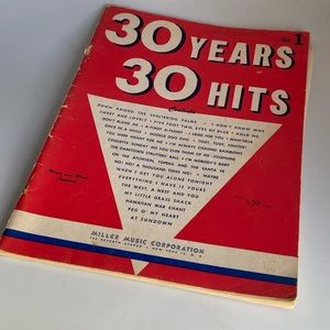 30 Years 30 Hits Music Book, 1950
